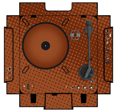 Numark PT 01 incl. Sides Skin Gradienter Brown